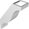 Ekena Millwork 3 1/2-in. W x 8-in. D x 12-in. H Funston Architectural Grade PVC Knee Brace BRCP035X08X12FST - alternate 5